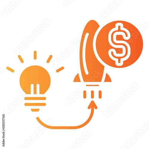 ide incubation vector single icon with a glyph gradient style