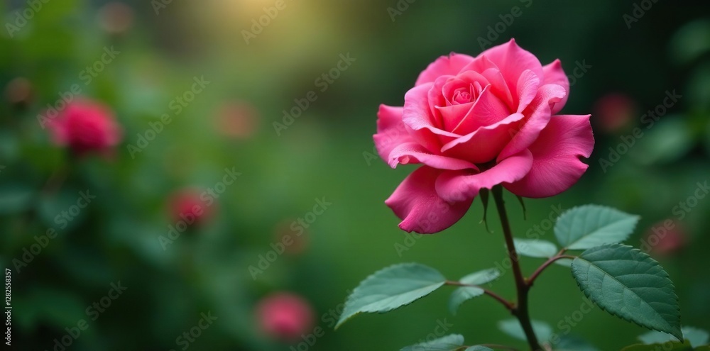 Rosa floreciendo en un jard?n despu?s de una lluvia intensa, rosa, flores Rosa floreciendo en un jard?n despu?s de una lluvia intensa, rosa, flores
