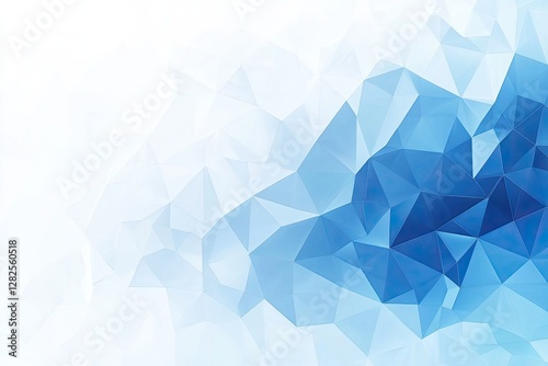 Blue low-poly abstract background texture design