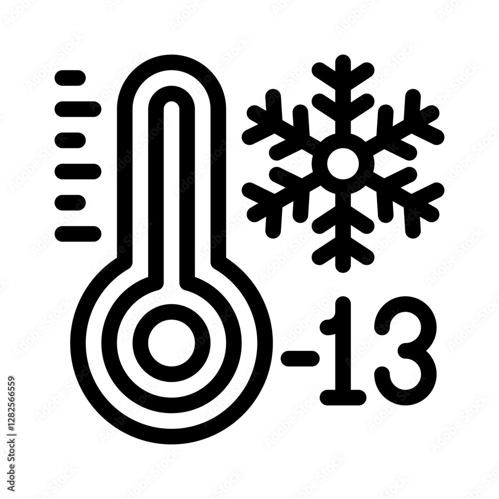 cold line icon cold line icon