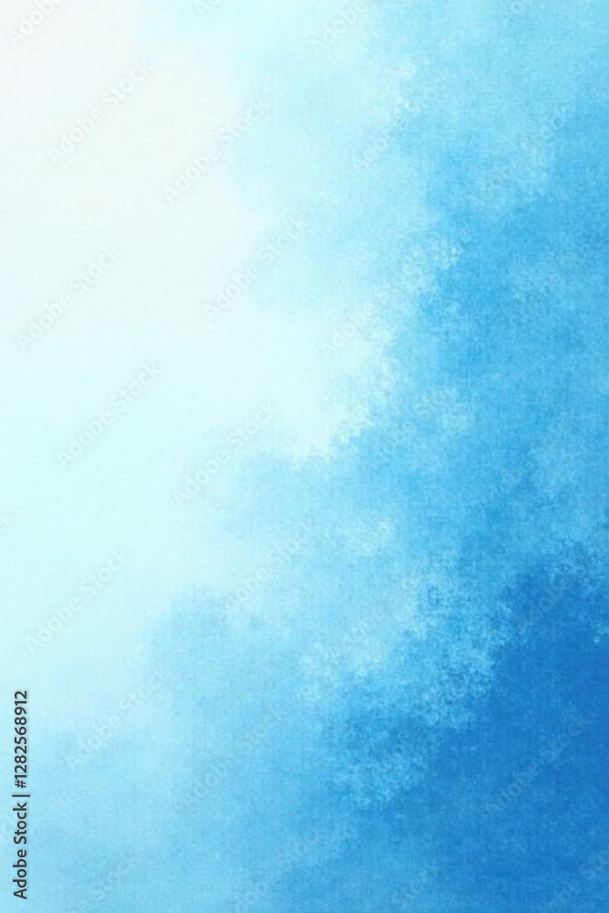 Naklejka premium Subtle light blue watercolor gradient, feathery edges, airy feel , painting, spiritual