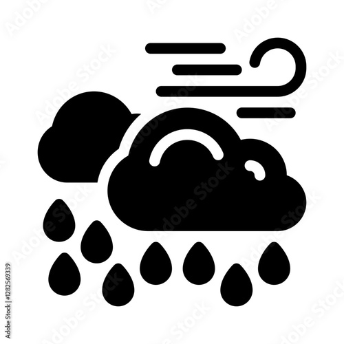 rain glyph icon