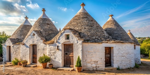 Typical Apulian farmhouse with a trullo in Puglia , rustic, architecture,  rustic, architecture, traditional, farm house
