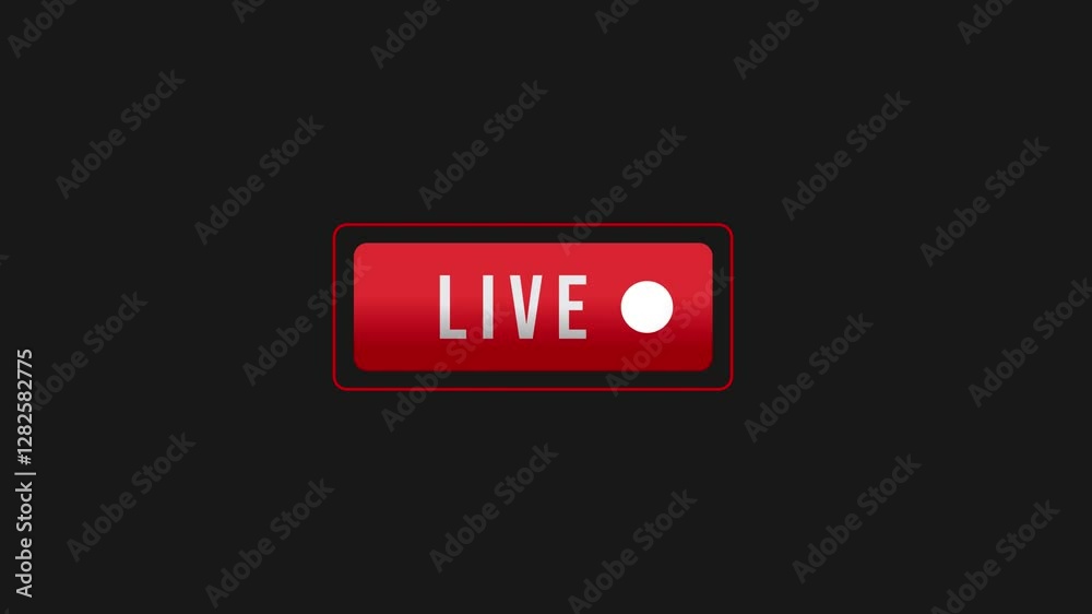 Live Record Icon Animation | Streaming & Recording Motion Graphics 4K Live Record Icon Animation | Streaming & Recording Motion Graphics 4K