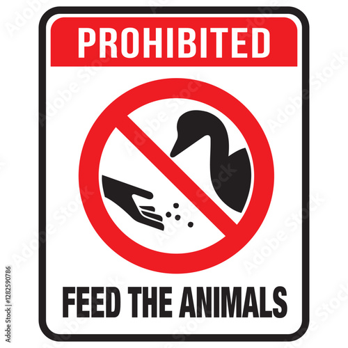 forbidden to feed the animals