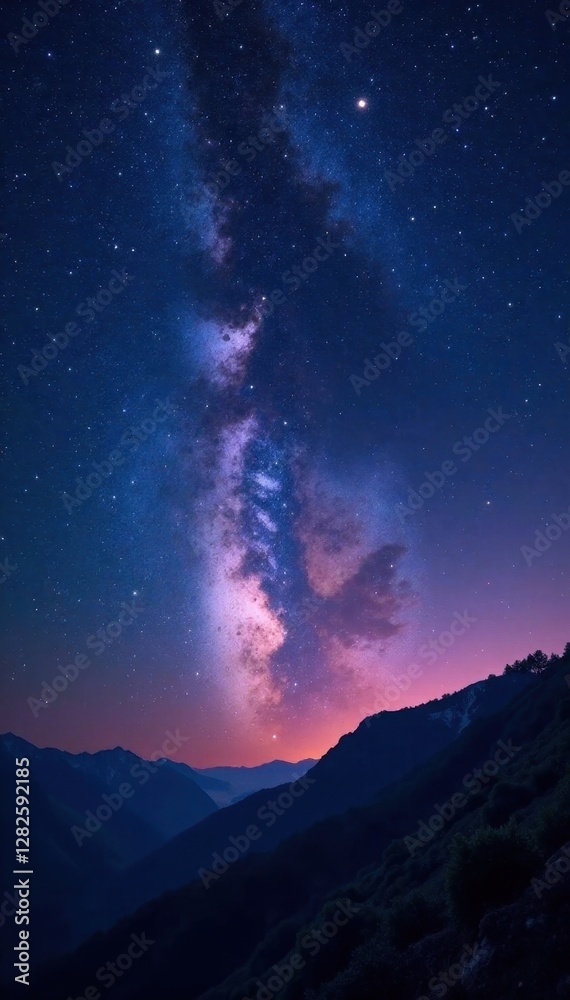 Vast, star-studded night sky, celestial wonders, night, mysterious, star cluster Vast, star-studded night sky, celestial wonders, night, mysterious, star cluster