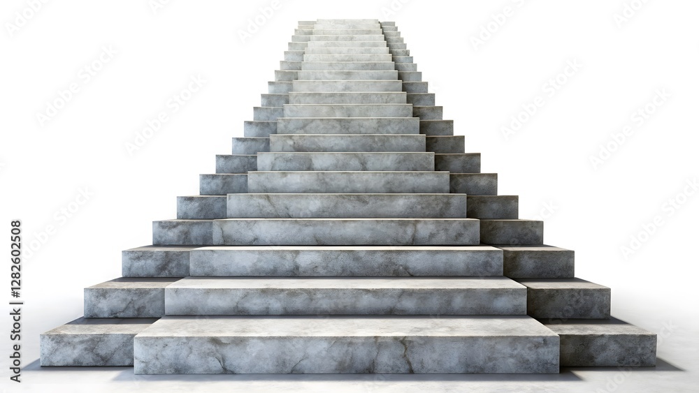 Fototapeta premium Concrete Staircase Ascending to Infinity