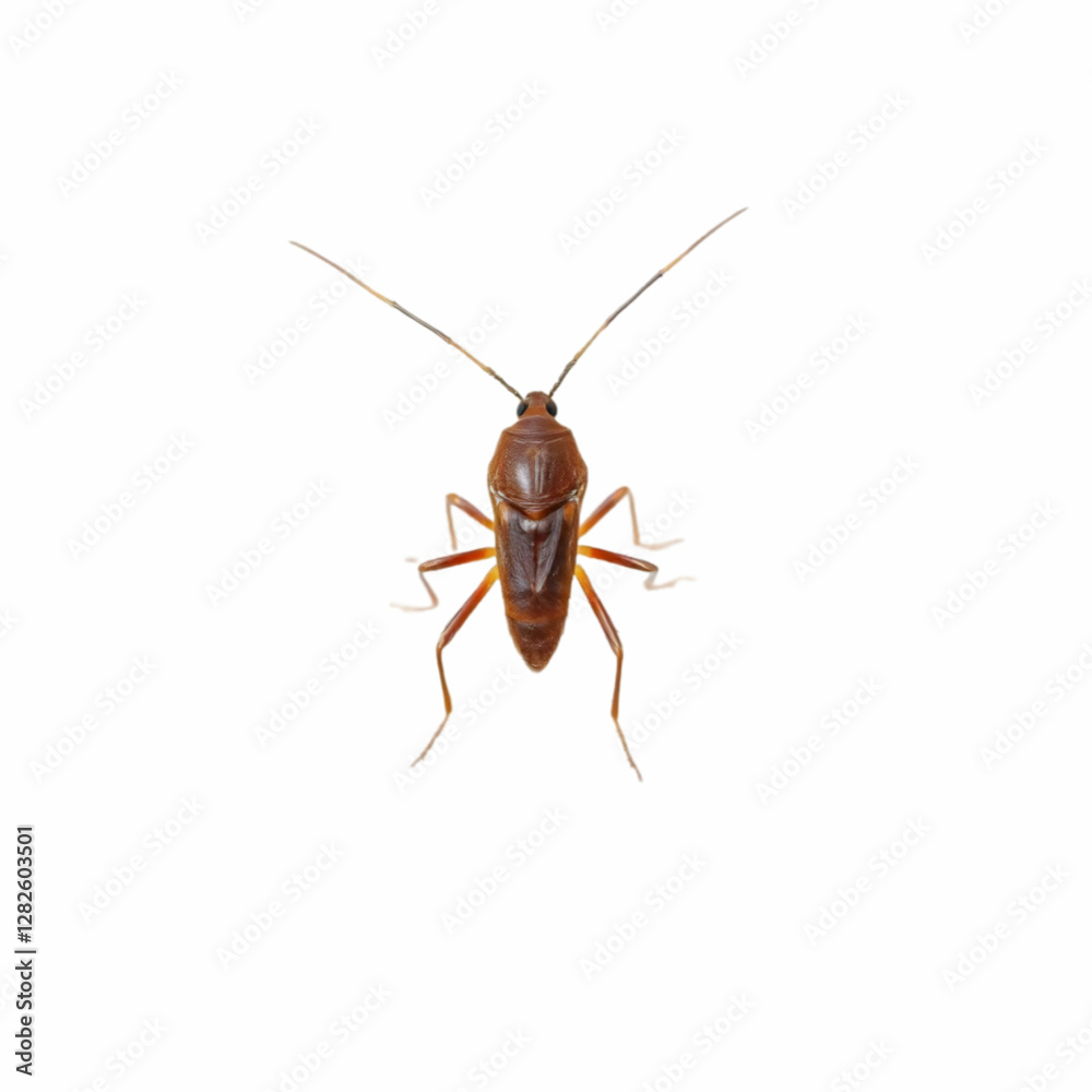 Fototapeta premium a brown insect outdoors isolated on the white background
