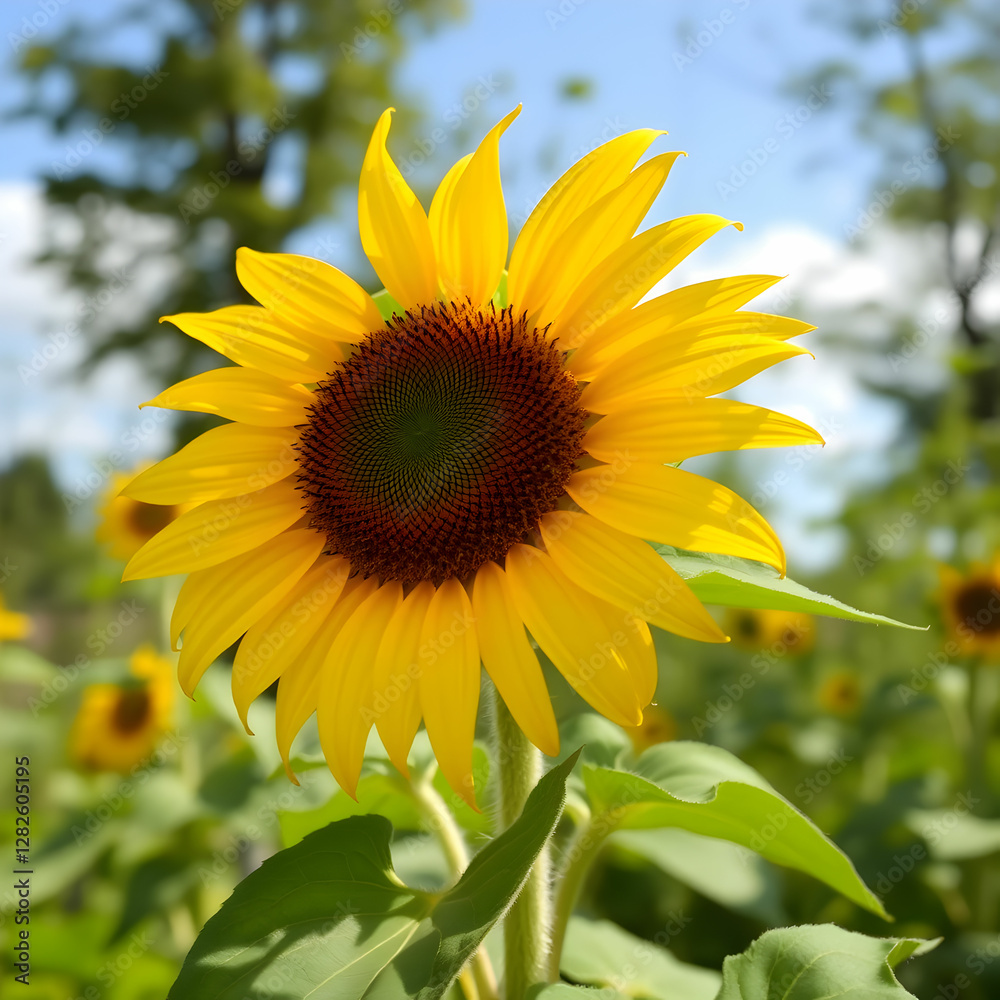 Sunflower natural background Sunflower blooming in spring Sunflower natural background Sunflower blooming in spring