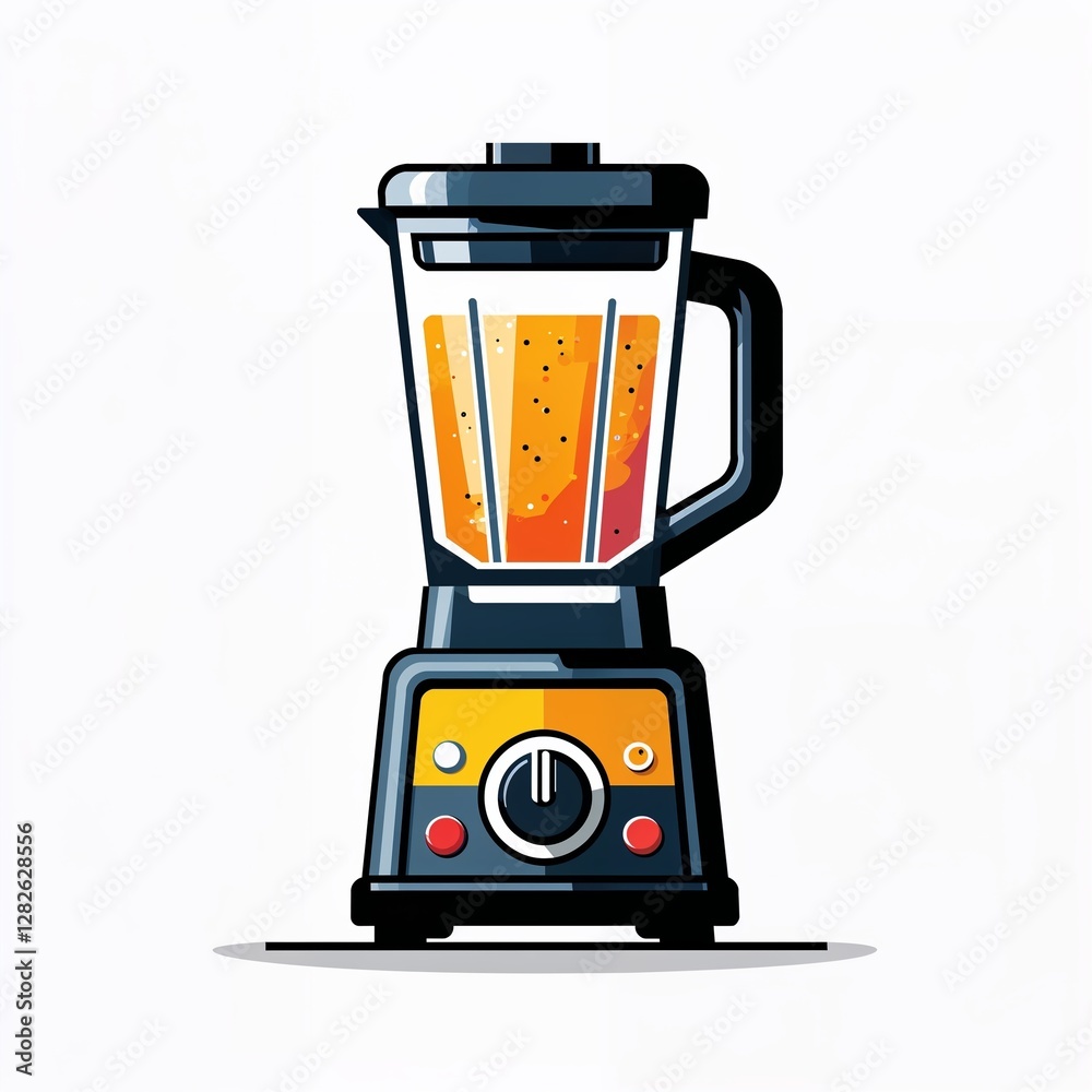 Naklejka premium blender icon on plain white background
