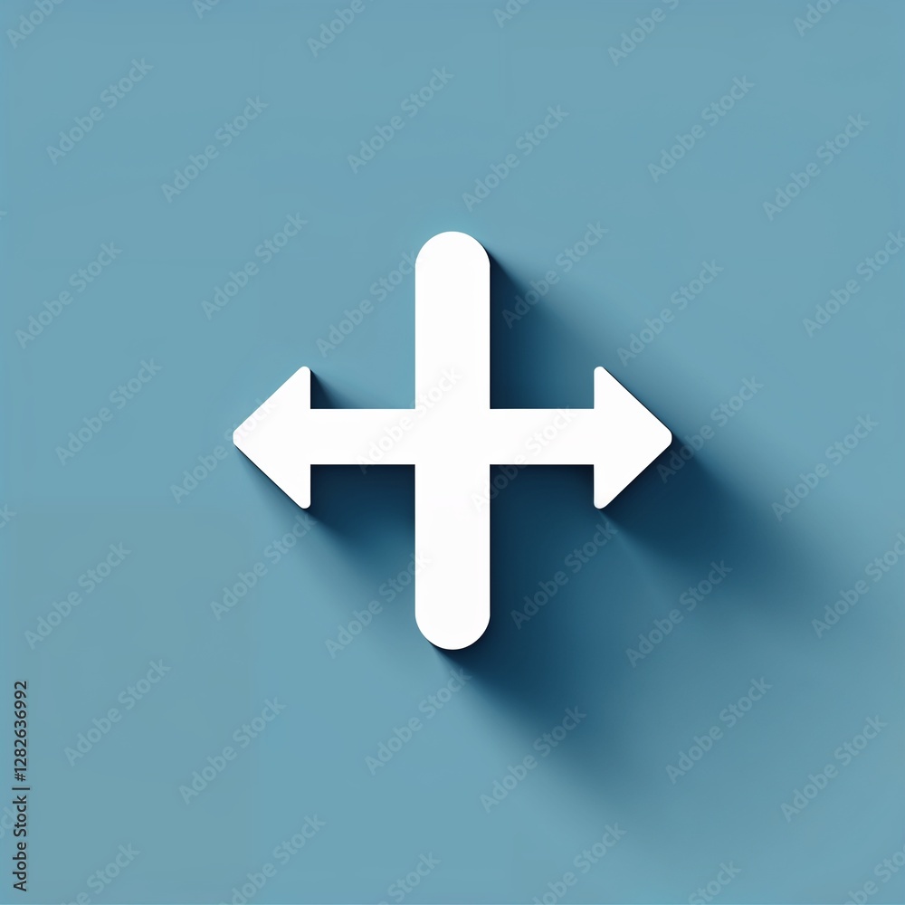 Obraz premium back arrow icon on plain white background