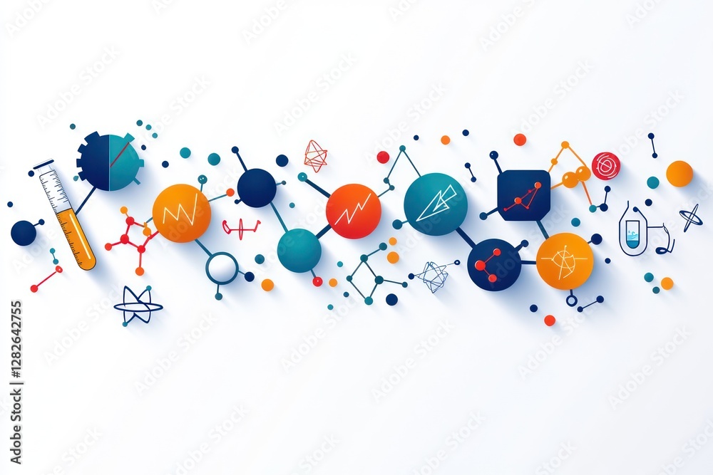 A clean and modern STEM education logo banner on a white background, featuring colorful icons of science, technology, engineering, and mathematics. A clean and modern STEM education logo banner on a white background, featuring colorful icons of science, technology, engineering, and mathematics.