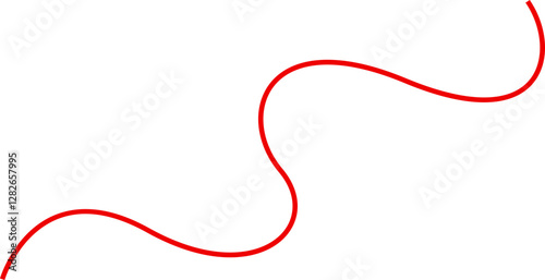 Red line thread vector