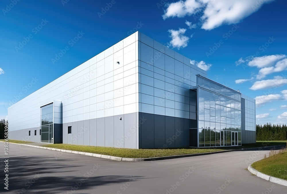 custom made wallpaper toronto digitalModern Commercial Office Building with Glass Facade