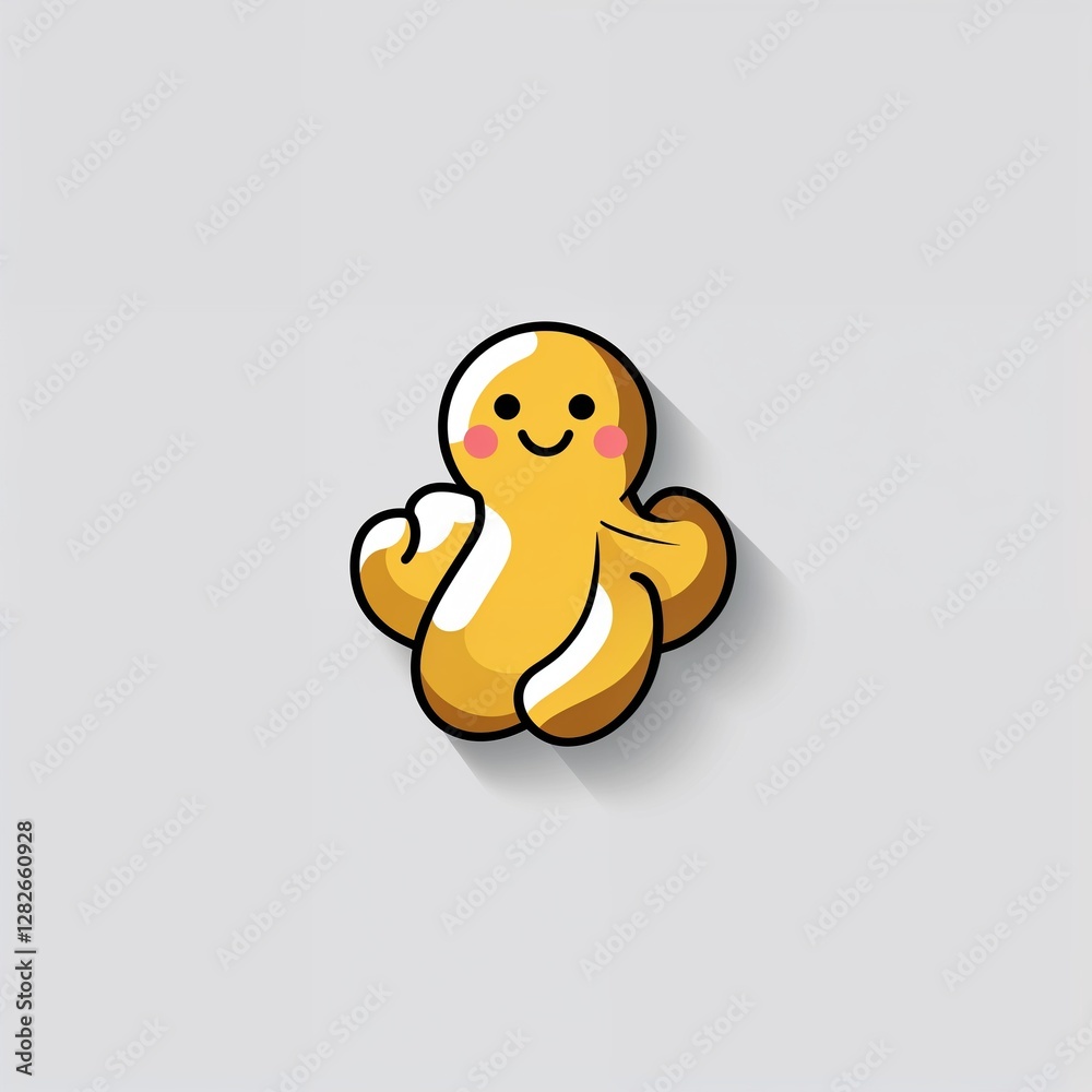 ginger icon on plain white background ginger icon on plain white background