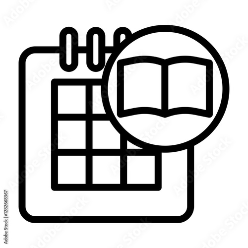 Campus Event Vector Line Icon Design