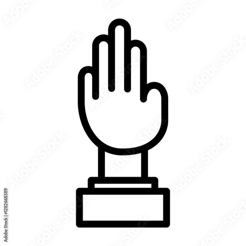 Volunteer Vector Line Icon Design
