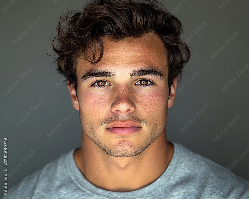 Fototapeta premium Man smiling close-up