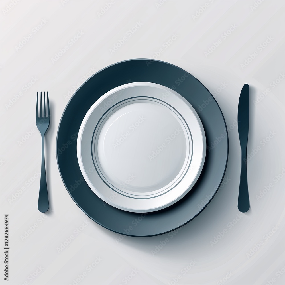 pad thai plate icon on plain white background pad thai plate icon on plain white background