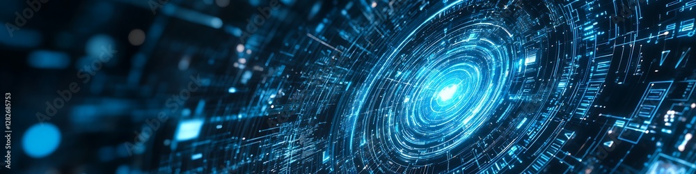 Abstract Digital Data Network Visualization Abstract Digital Data Network Visualization