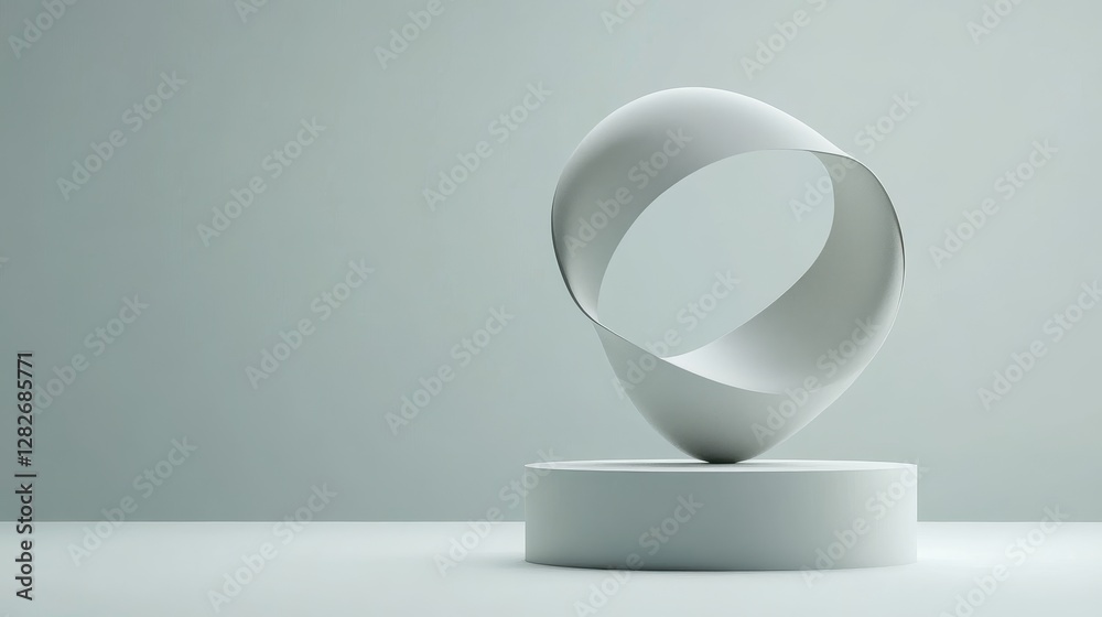 Abstract Intertwined Geometric Forms - Minimalist 3D of flowing, abstract shapes symbolizing connection,infinity, balance, harmony, and elegance Abstract Intertwined Geometric Forms - Minimalist 3D of flowing, abstract shapes symbolizing connection,infinity, balance, harmony, and elegance