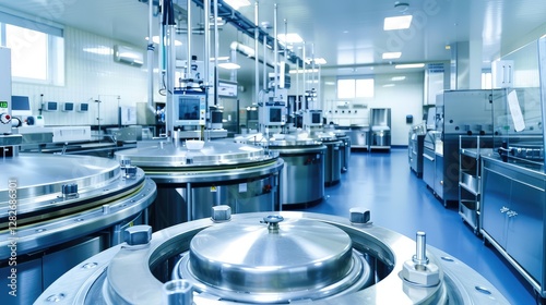 Modern High-Tech Industrial Cleanroom
