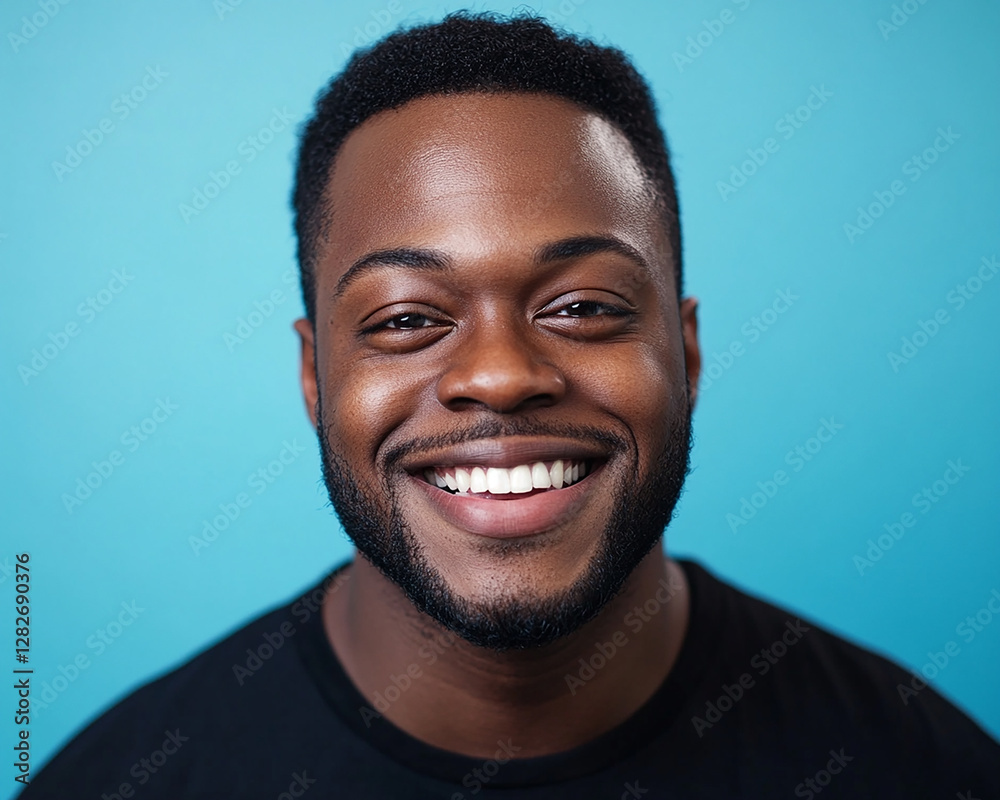 Man smiling close-up Man smiling close-up