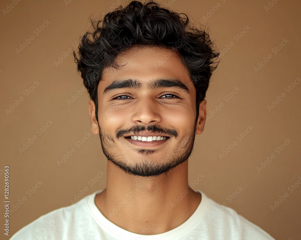 Fototapeta premium Man smiling close-up