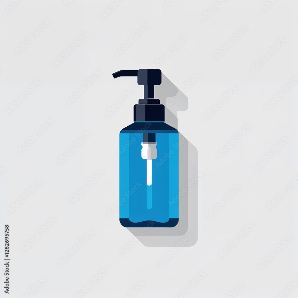 soap dispenser icon on plain white background soap dispenser icon on plain white background