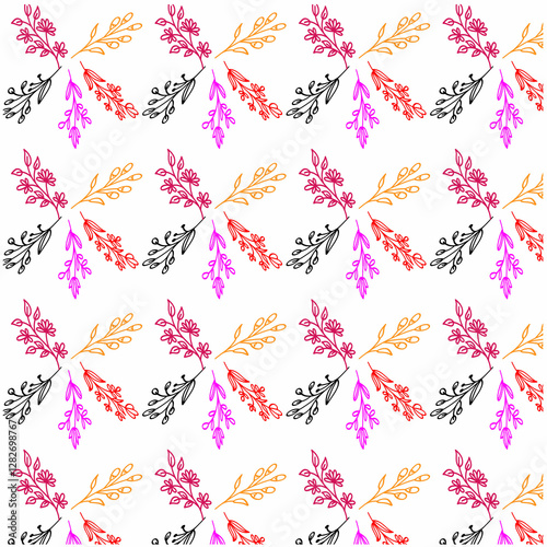 seamless background with butterflies
