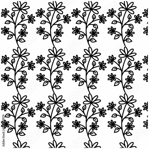 seamless floral pattern with flowers
