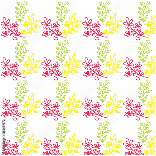 seamless pattern with flowers