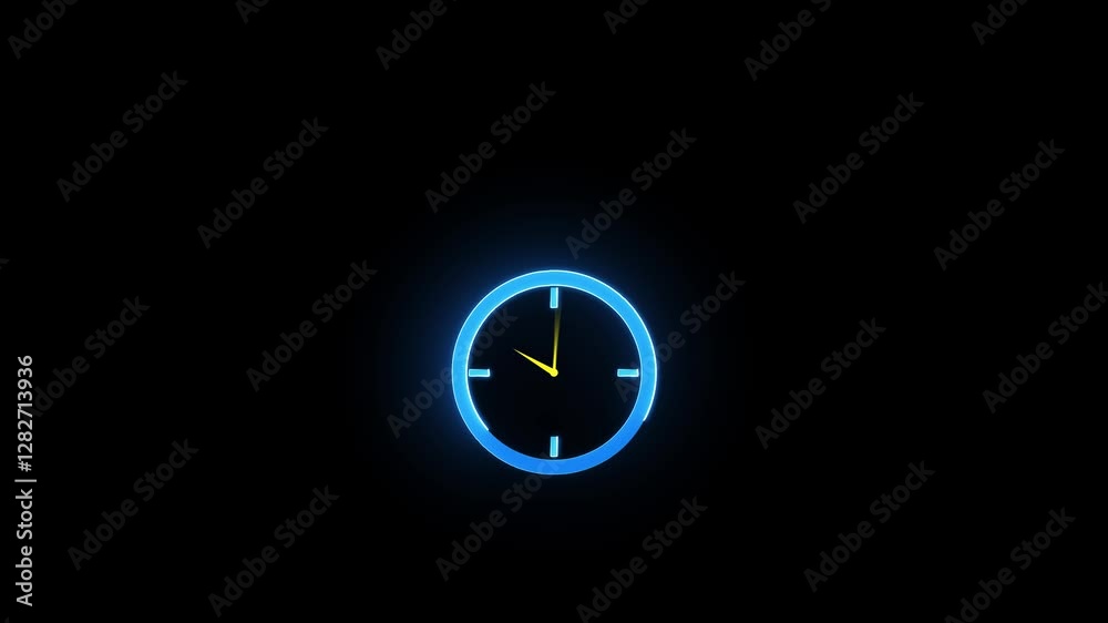 Time management concept. Work planning for increases efficiency and reduces work time. Business project planning. Glowing neon line of business deadline icon on a black background Time management concept. Work planning for increases efficiency and reduces work time. Business project planning. Glowing neon line of business deadline icon on a black background