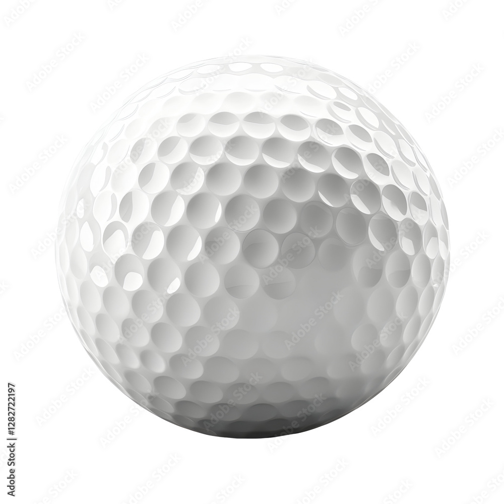 White Golf Ball On Soft Background With Subtle Shadows And Highlights Of The Golf Ball On A Soft White Golf Ball On Soft Background With Subtle Shadows And Highlights Of The Golf Ball On A Soft