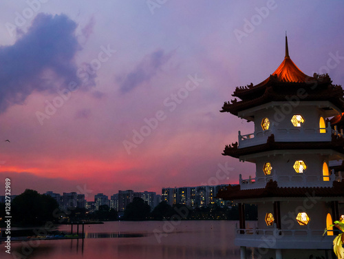 Photography Chinese garden at Jurong Lake gardens Singapore