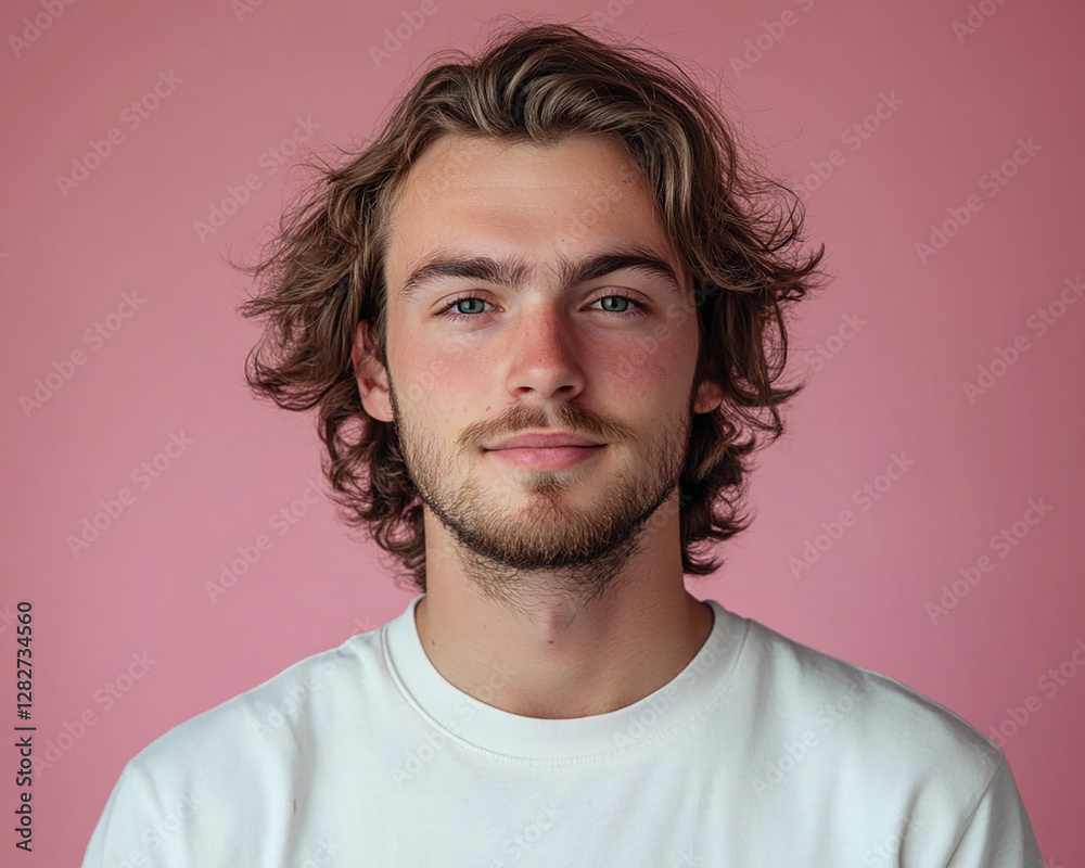 Fototapeta premium Man smiling close-up