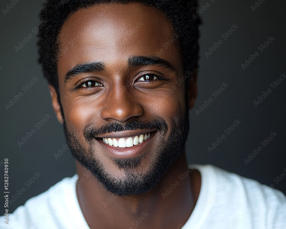 Obraz premium Man smiling close-up