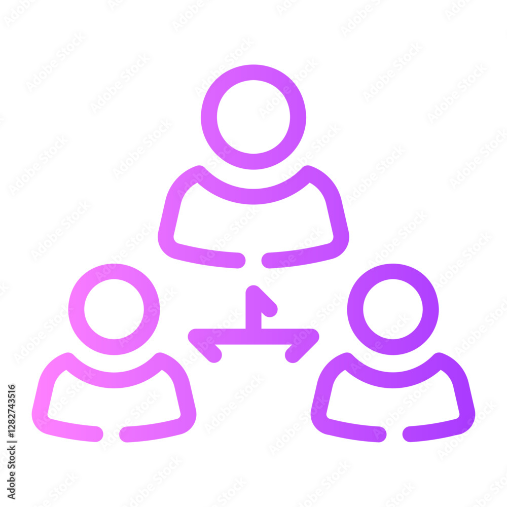 mediator Line Gradient Icon mediator Line Gradient Icon