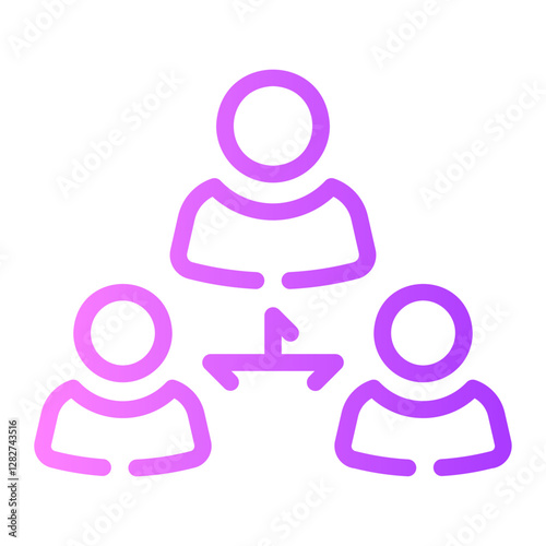 mediator Line Gradient Icon