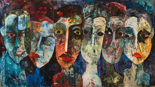 Anonyme Gesichter - Art exhibition showcasing anonymous faces.