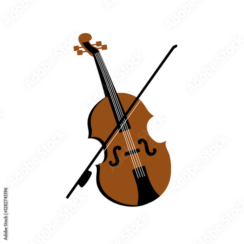 violin isolated on white