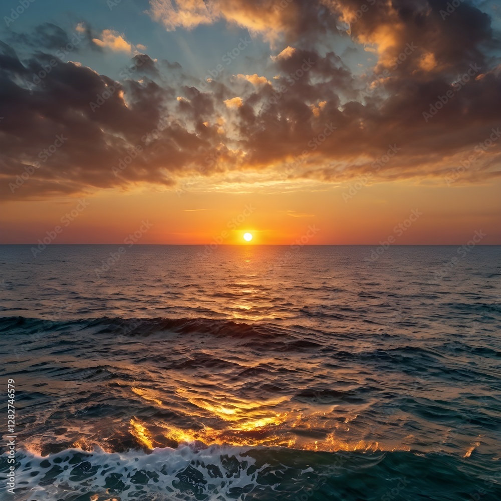 Obraz premium sunset over the sea