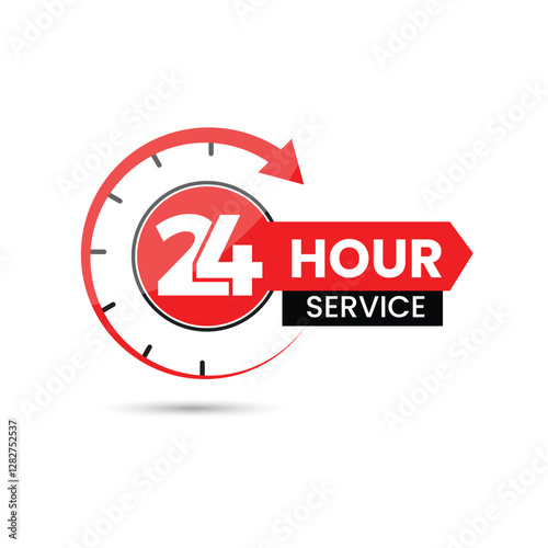 24 hours service communication vector design
