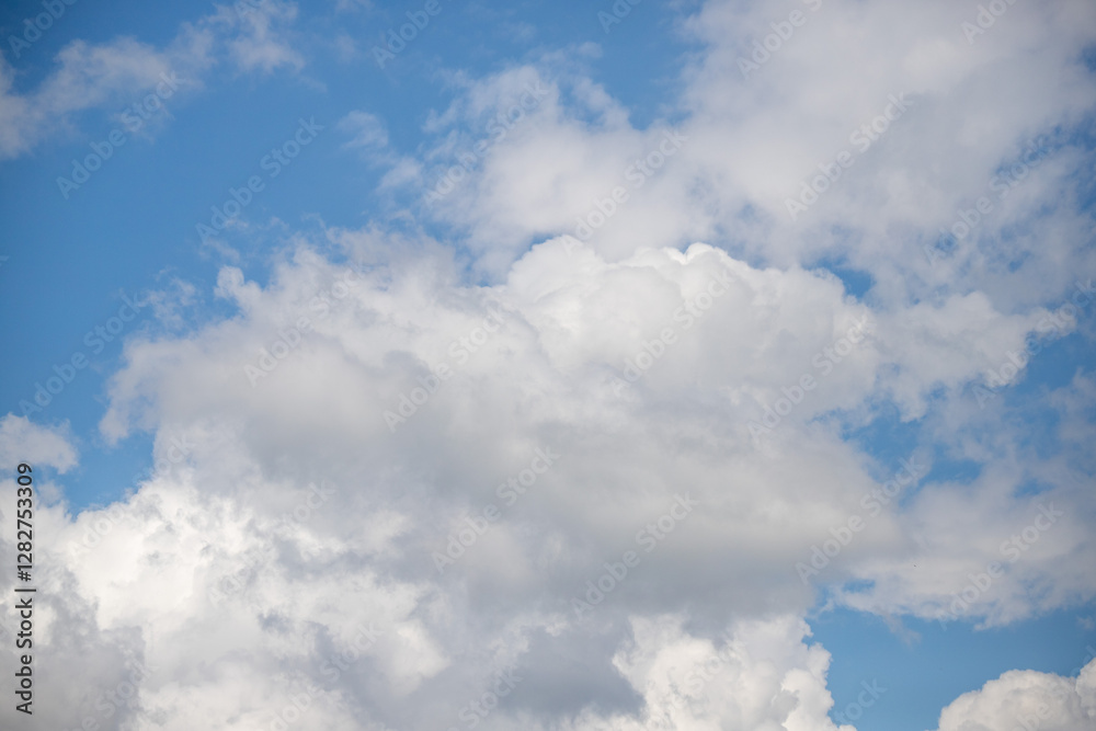 White clouds on blue sky, cloudy sky background. White clouds on blue sky, cloudy sky background.