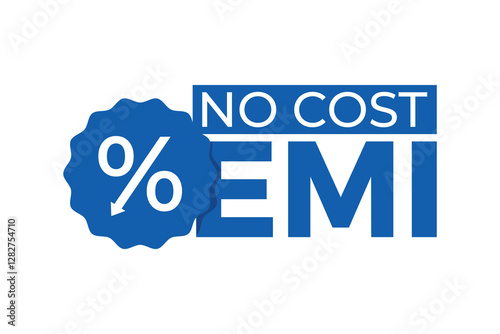 vector premium 0% no cost emi banner design 
