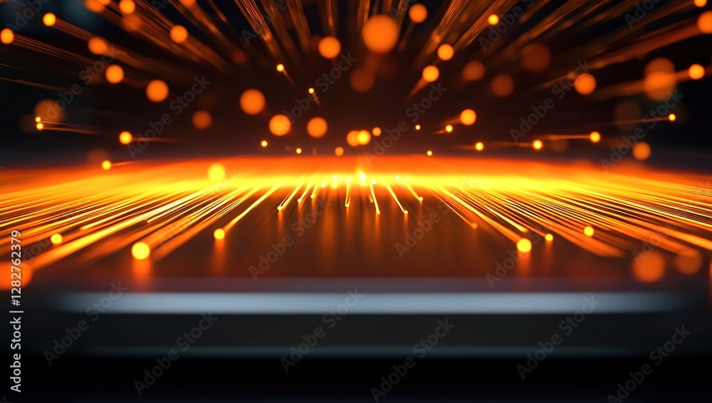 Illuminating Fiber Optics: Exploring Light's Journey Through Technology's Core with Radiant Glows and Dynamic Displays