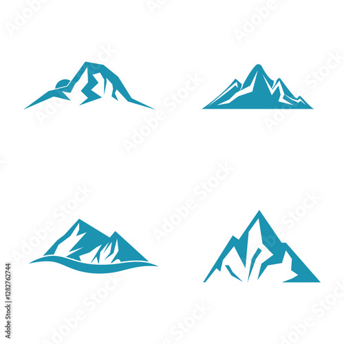 Mountain logo vector template symbol design