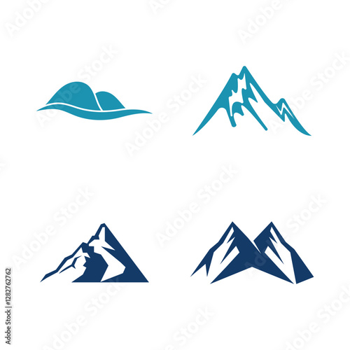 Mountain logo vector template symbol design