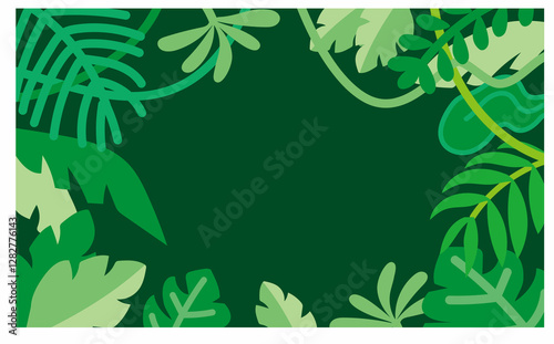 Wallpaper Mural ジャングルの背景イラスト Torontodigital.ca