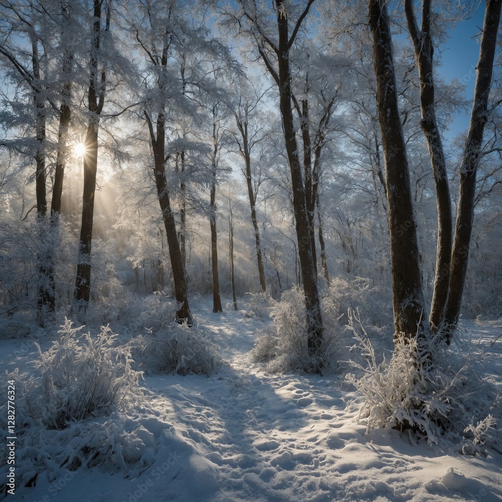 snow covered trees snow covered trees